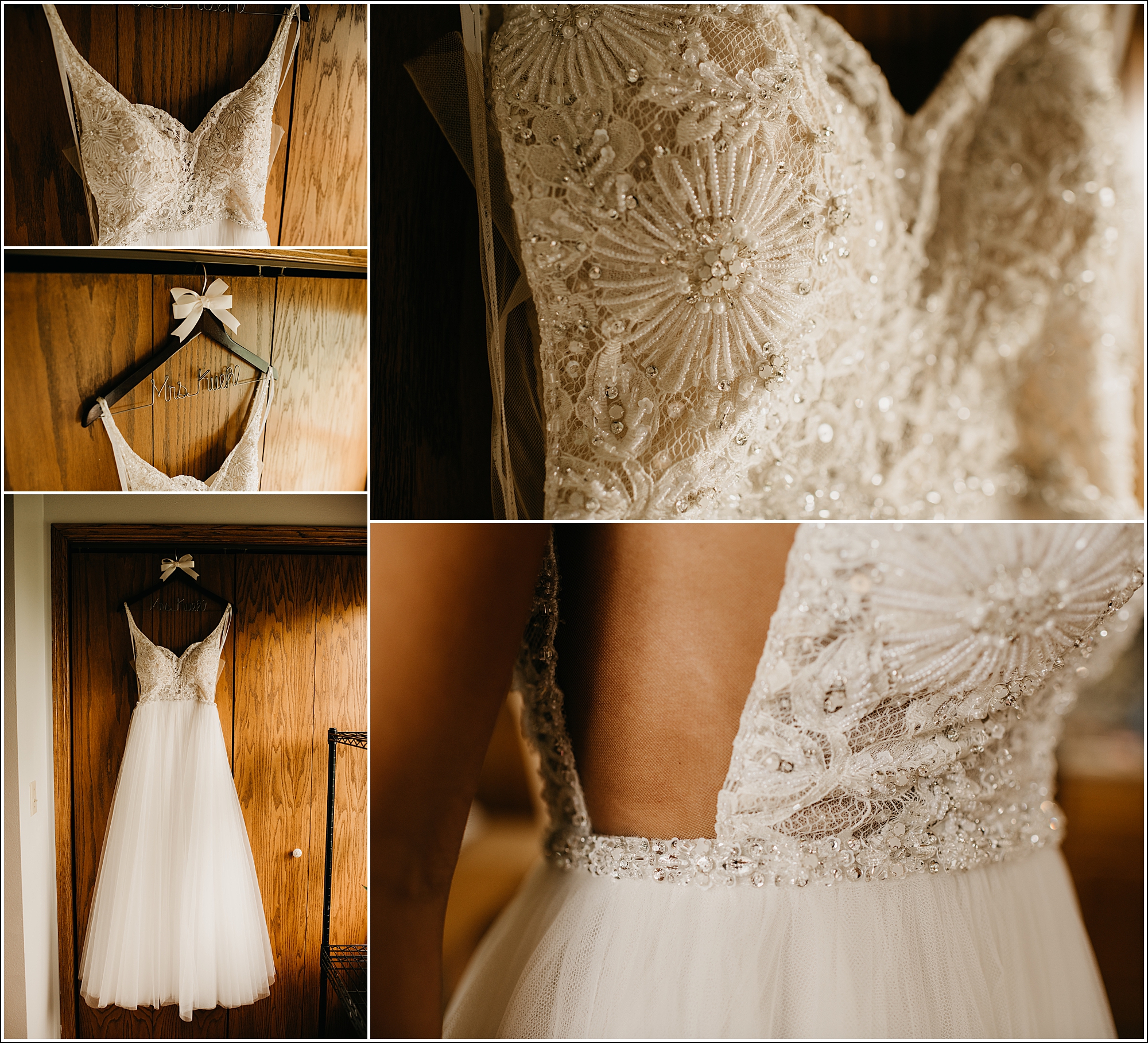 Wedding dress details La Crosse WI photography