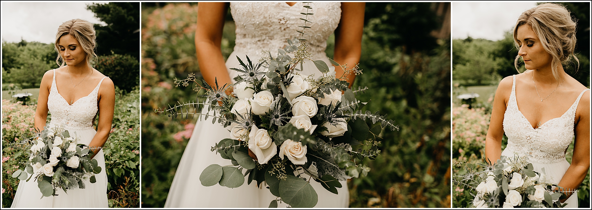 La Crosse, WI wedding photographer bridal portrait bouquet 