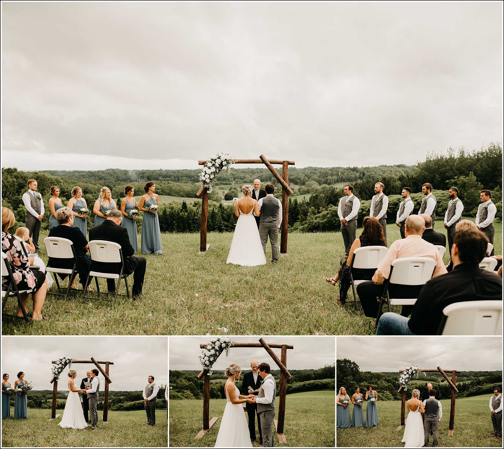 La Crosse, WI Wedding Photographer outdoor ceremony