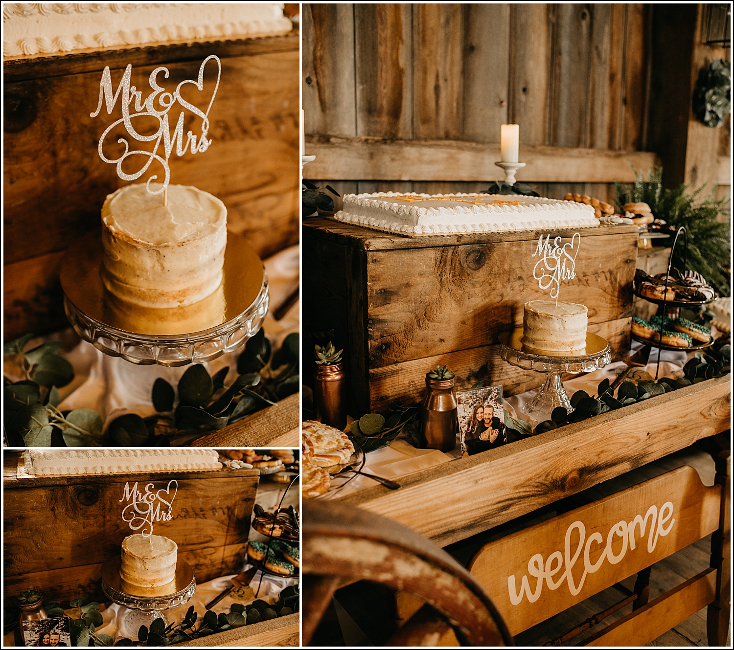 Wisconsin Wedding Photographer Tansy Hill Farm wedding cake